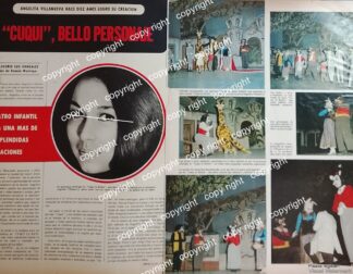 AFICHE RETRO. FENOMENO DE LA OBRA DE TEATRO. CUQUI LA RATITA 1970s /ANGELA VILLANUEVA