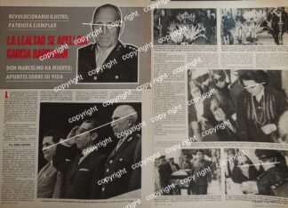 AFICHE RETRO. MUERE EL GENERAL. MARCELINO GARCIA BARRAGAN 1979 /MILITARES