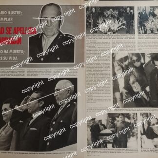 AFICHE RETRO. MUERE EL GENERAL. MARCELINO GARCIA BARRAGAN 1979 /MILITARES