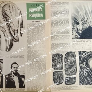 AFICHE RETRO. EL PINTOR RODOLFO AGUIRRE TINOCO, PINTURA PSIQUICA. 1970s / PINTORES