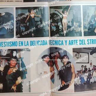 HOJA DE PRENSA RETRO. TRAVESTIS Y TRAVESTISMO EN MEXICO 1977 /LGBT