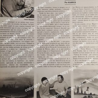 AFICHE RETRO. EL PINTOR DANIEL BLANQUET GONZALEZ. 1977 /PINTORES