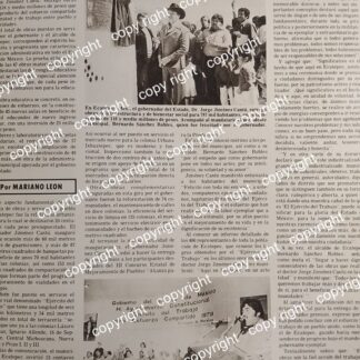 AFICHE RETRO. JORGE JIMENEZ CANTU EN ECATEPEC 1970s /POLITICOS