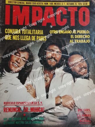 PORTADA VINTAGE ORIGINAL. LOS BEE GEES Y SU EXITO 1978 /ARTISTAS