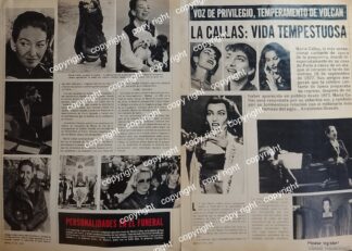 AFICHE VINTAGE. FUNERALES DE MARIA CALLAS 1979 /CANTANTES /ARTISTAS