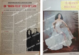 AFICHE VINTAGE. FAMOSO CUADRO DE MARIA FELIX A LA VENTA /DIEGO RIVERA 1978 /ARTISTAS
