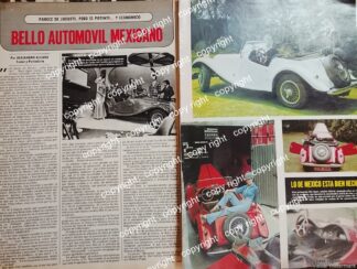 AFICHE VINTAGE. CARLOS DEL CASTILLO LOS AUTOS CASFEL, AUTOS MODIFICADOS 1979