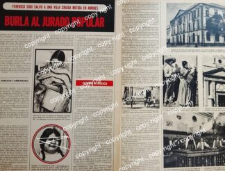 AFICHE VINTAGE. RECUERDAN CASO FEDERICO SODI Y ROMANA GONZALEZ /ABOGADOS