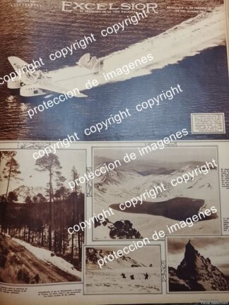 AFICHE ANTIGUO. HIDROAVION " MEXICO " PUERTO PROGRESO Y MAS 1931 /AVIACION