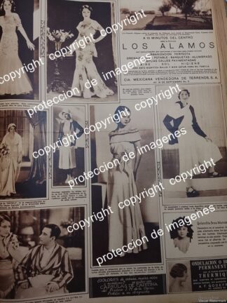 AFICHE ANTIGUO. ACTRIZ LUANA ALCAÑIZ Y MODAS DE 1931 /ARTISTAS