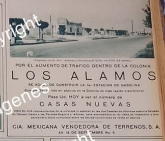 CARTEL ANTIGUO. CONSTRUYEN COLONIA LOS ALAMOS D.F 1931 /BIENES RAICES /14