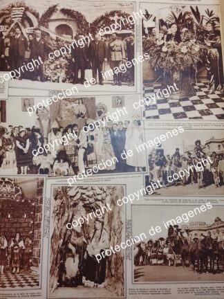 AFICHE ANTIGUO. CARNAVALES VARIOS D.F Y PRESIDENTE ORTIZ RUBIO 1931 /LDM