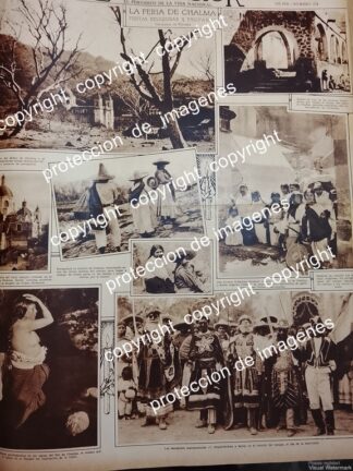 AFICHE ANTIGUO. LA FERIA DE CHALMA /FOTOS DE LUIS MARQUEZ 1931 / LDM