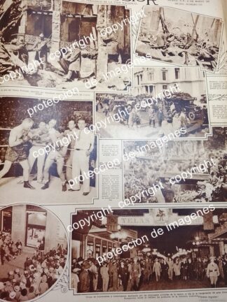 AFICHE ANTIGUO. SE INCENDIA EL TEATRO EL PRINCIPAL 1931 /TEATROS LDM