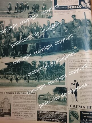 AFICHE ANTIGUO. EL PRESIDENTE INAUGURA CENTRO DEPORTIVO DE TIZAPAN 1931 /RARO