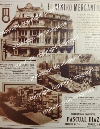 AFICHE ANTIGUO. TIENDA EL CENTRO MERCANTIL 1931 Y MAS NOTAS/ TIENDAS