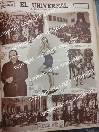 PORTADA ANTIGUA. DIARIO EL UNIVERSAL JUNIO 1931