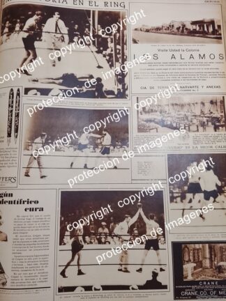 AFICHE ANTIGUO. YOUNG STRILING Vs MAX SCHEMELING, BOX /Boxeadores