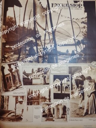 AFICHE ANTIGUO. LUGARES DE MEXICO 1931 FOTOS DE LUIS MARQUEZ / LDM FOTOGRAFOS