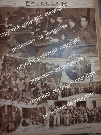 AFICHE ANTIGUO. CONGRESO MUNDIAL DE PRENSA Y PERIODISTAS 1931 /RARO