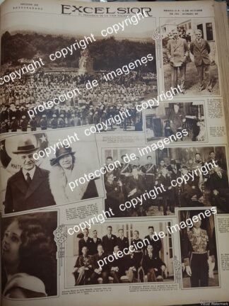 AFICHE ANTIGUO. DWIGHT W. MORROW EN MEXICO 1932 /POLITICOS