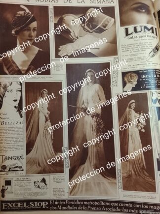 AFICHE ANTIGUO. VESTIDOS DE LA CASA COMBE 1931 MODAS ANTIGUAS