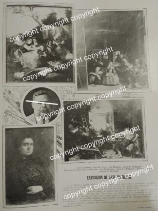 AFICHE ANTIGUO 1911 EXPOSICION DEL PINTOR MATEO HERRERA /PINTORES