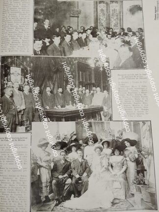 AFICHE ANTIGUO 1911 BODA. ESPARZA ESCUDERO Y OTRAS NOTAS. / ASM