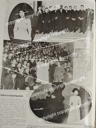 AFICHE ANTIGUO 1911 VELADA LITERARIA EN LA ESCUELA NACIONAL PREPARATORIA /ESCUELAS