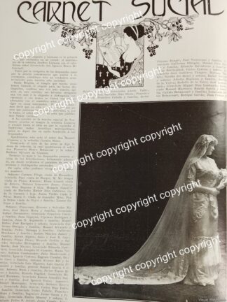 AFICHE ANTIGUO 1911 BODA. SALAS BONY, Y OTRAS NOTAS. /ASM