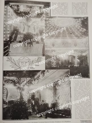 AFICHE ANTIGUO 1911 BANQUETE A FRANCISCO Y MADERO /POLITICOS