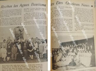 AFICHE ANTIGUO. FAMILIA HAWA HARQUIS Y EL PADRE JORGE ASSAF 1942 / ASM