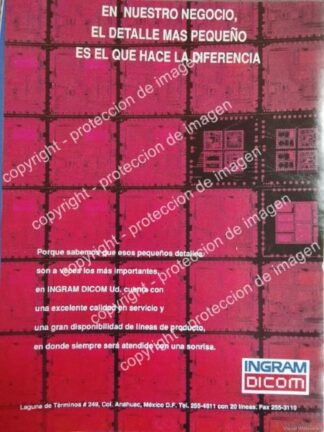 AFICHE PUBLICITARIO RETRO. MAYORISTAS INGRAM DICOM 1993 /OLDWARE RARO