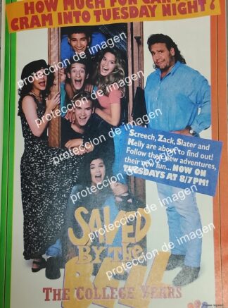 CARTEL PUBLICITARIO RETRO. SERIE DE TV SALVADOS POR LA CAMPANA 1993