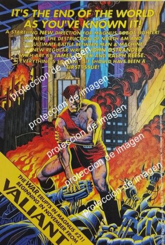 PUBLICIDAD RETRO ORIGINAL. VALIANT COMICS PRESENTA. COMIC MAGNUS 1992