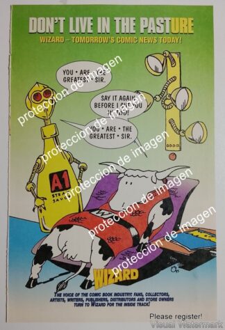 AFICHE PUBLICITARIO RETRO. WIZARD MAGAZINE. 1992