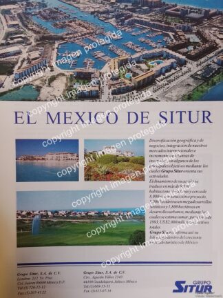 AFICHE PUBLICITARIO RETRO. TURISMO, SITUR MEXICO 1993
