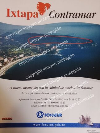 AFICHE PUBLICITARIO RETRO. TURISMO FONATUR. VISITE IXTAPA 2000