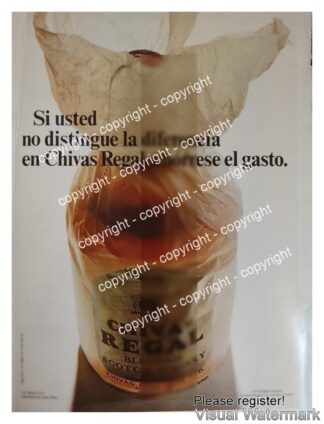 Cartel publicitario retro WHISKY CHIVAS REGAL 1968