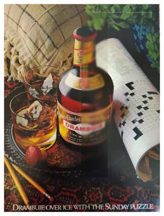 Cartel de publicidad retro LICOR DRAMBUIE 1982