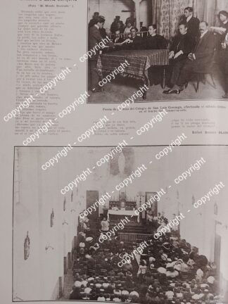 AFICHE ANTIGUO. MISA. INAUGURAN EL COLEGIO FRANCO INGLES 1912 /ESCUELAS