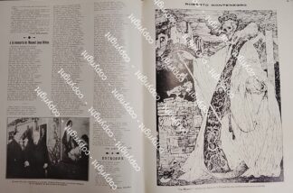 GRABADO ANTIGUO Y EXPOSICION DE ROBERTO MONTENEGRO 1912 JUSTO SIERRA / PINTORES