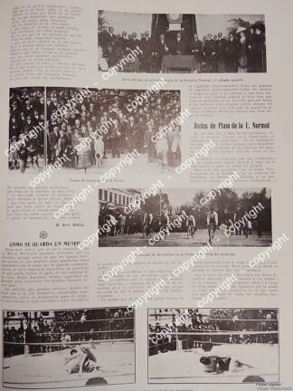 AFICHE ANTIGUO. FIESTAS EN LA ESCUELA NORMAL SUPERIOR 1912 / ESCUELAS