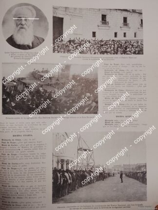 AFICHE ANTIGUO. ALUMNOS PROTESTA A FAVOR DE FRANCISCO ECHEGARAY 1912 MAESTROS