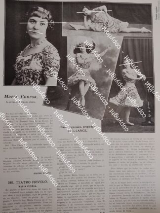 NOTA DE PRENSA ANTIGUA. LA ACTRIZ MARIA CONESA /ARTISTAS /TEATRO