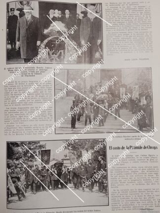 AFICHE ANTIGUO. NOTA: MUERTE Y FUNERAL DE BENITO JAUREZ MAZA 1912 /POLITICOS