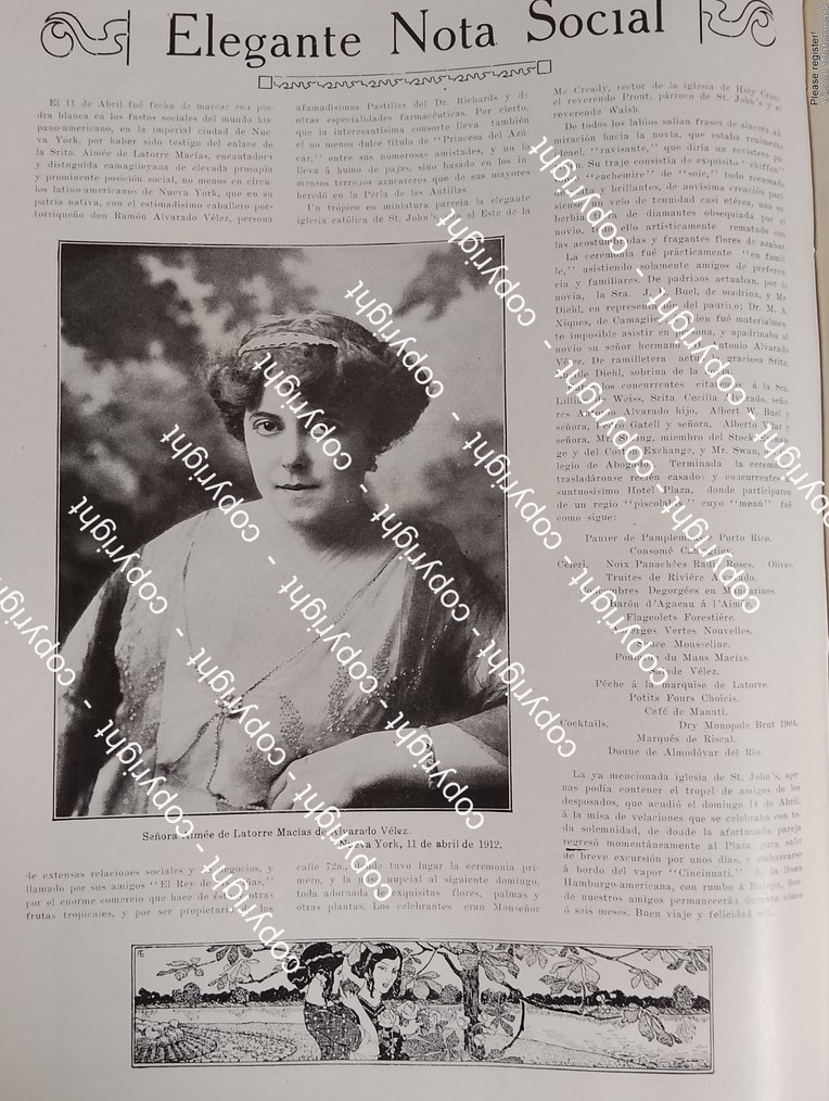 AFICHE ANTIGUO. BODA ALVARADO LATORRE 1912 ( RAMON ALVARADO VELEZ )