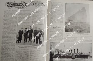 AFICHE ANTIGUO. HUNDIMIENTO DEL TITANIC 1912 Y EXPEDICION AMUNDSEN