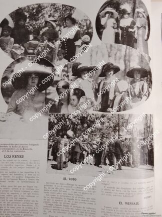 AFICHE ANTIGUO. DAMAS RICAS FIESTA DE CARIDAD EN LA ALAMEDA 1912 ASM LDM