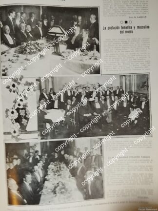 AFICHE ANTIGUO NOTA. BANQUETE DIPUTADOS DE LA XXV LEGISLATURA 1912, POLITICOS